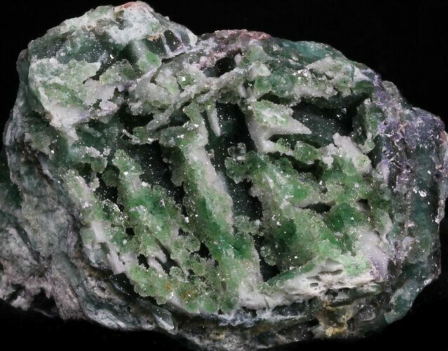 Green Fluorite & Druzy Quartz - Colorado #33362